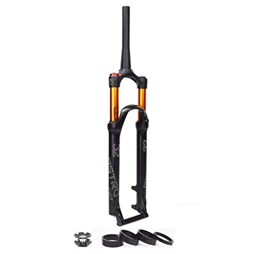 MJCDNB Horquilla Delantera de Bicicleta de montaña de aleación de magnesio 26/27,5/29 Pulgadas, Horquillas neumáticas de suspensión MTB, Accesorios de Bicicleta QR de 9mm