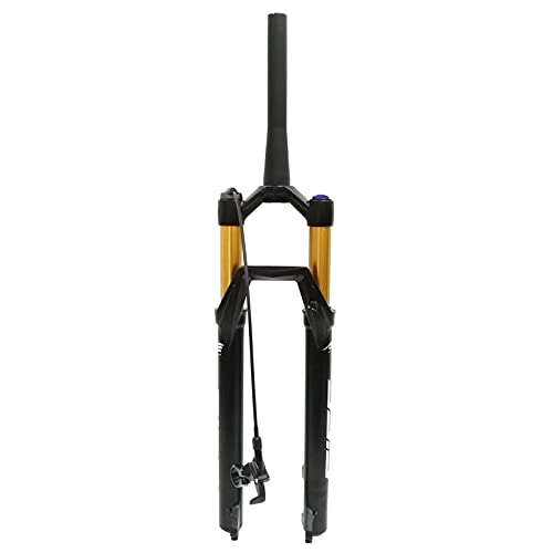 MJCDNB Horquilla neumática MTB para Bicicleta de montaña 26"27,5" 29"Suspensión, Horquillas de Freno de Disco QR de aleación de magnesio ultraligeras de 1-1/8" de 9 mm