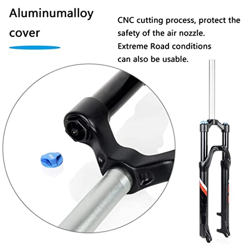 MJCDNB Horquillas neumáticas de suspensión MTB de 26/27,5 Pulgadas, aleación Ultraligera de 9 mm QR para Bicicleta de montaña XC Offroad Downhill Bicycle