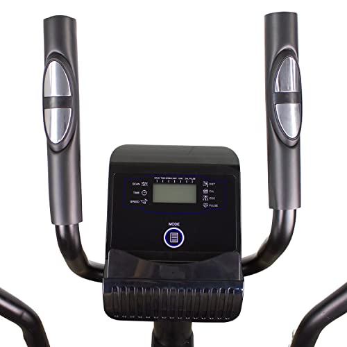 Mobiclinic, Bicicleta elíptica Plegable, Modelo Atlas, Pantalla LCD, 8 Niveles de Resistencia, hasta 100 Kgs, Agarre Acolchado, Pedales Antideslizantes, Rueda de Resistencia 4Kgs, Fitness en casa