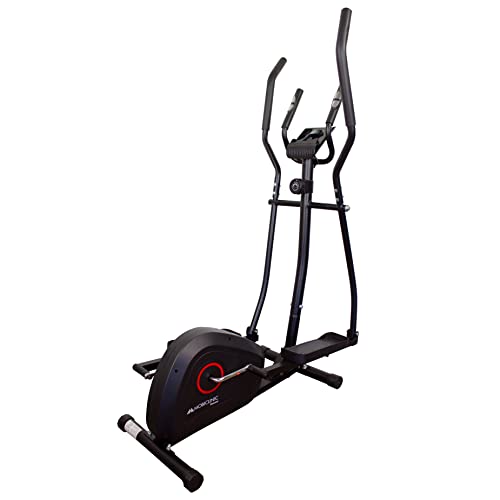 Mobiclinic, Bicicleta elíptica Plegable, Modelo Atlas, Pantalla LCD, 8 Niveles de Resistencia, hasta 100 Kgs, Agarre Acolchado, Pedales Antideslizantes, Rueda de Resistencia 4Kgs, Fitness en casa