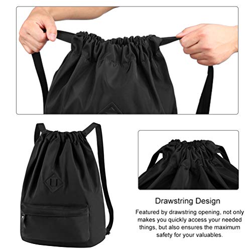 Mochila Cuerdas Mujer Bolsa Hombre - Mochilas de Tela Cuerda Bolso con  Cordon Deporte Talega Saco Playa Para Gimnasio Deportiva Yoga Adulto Unisex