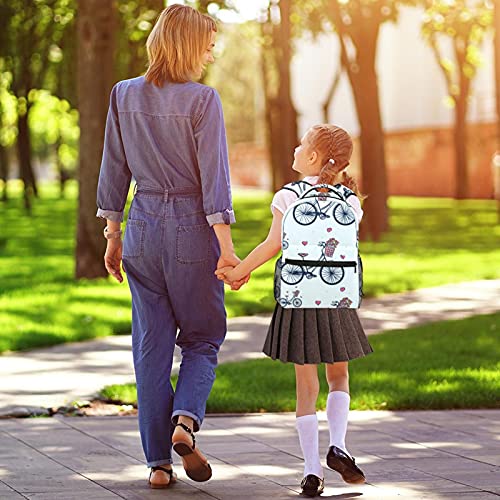 Mochila de bicicleta Vector patrón escuela mochila viaje casual mochila para mujeres adolescentes niñas niños