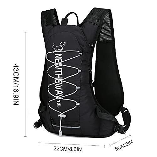 Mochila de Ciclismo de 10L,Mochila de hidratación,Mochila Trail Running Pequeña,Mochila de Ciclismo Mochila de Montar Mochila de Bicicleta Transpirable Ligero para Viajar Montañismo