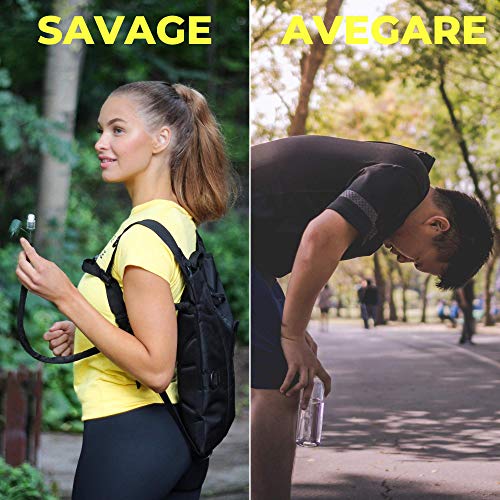 Mochila de hidratación Shape Savages - Mochila de agua para la práctica de la travesía y el running - Creado para deportistas - Mochila de running con vejiga de hidratación Talla única