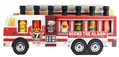 Modern Gourmet Foods, Set de Regalo Muestrario de Salsas Picantes "Fire Truck", Set de 7