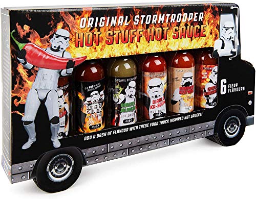 Modern Gourmet Foods, Set de Regalo Salsas Picantes "Stormtrooper Food Truck", Pack de 6