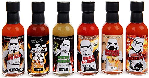 Modern Gourmet Foods, Set de Regalo Salsas Picantes "Stormtrooper Food Truck", Pack de 6