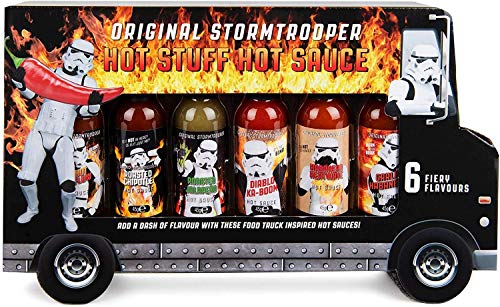 Modern Gourmet Foods, Set de Regalo Salsas Picantes "Stormtrooper Food Truck", Pack de 6