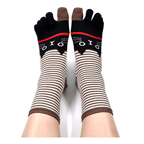 Mogao Caves Calcetines de Dedos Mujer Calcetines Cinco Dedos de Deporte,Algod¨®n separados pies calcetines,suave y transpirable