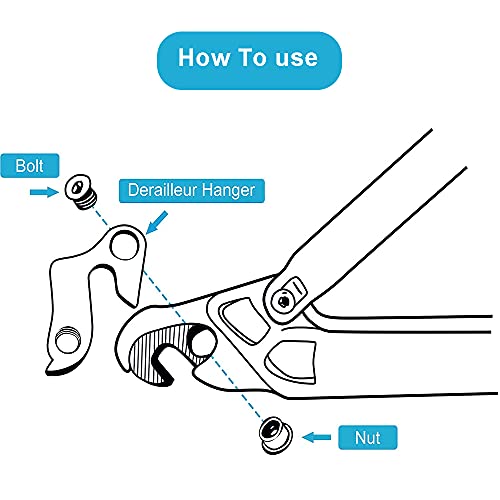 mohito 2PCS Patilla de Cambio,Adaptador Desviador Trasero Aleación de Aluminio Percha del Desviador de la Bicicleta Mech de Cambio Trasero para Bicicletas de Montaña y Bicicletas(Astilla)