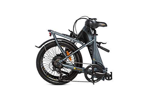 Moma Bikes Bicicleta Electrica Plegabe Ebike 20PRO, Aluminio, Shimano 7V, Batería Litio integrada y extraible 48V 13Ah