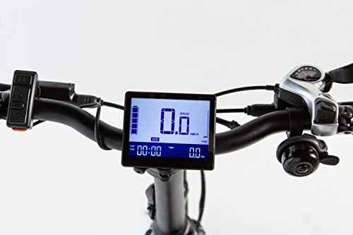 Moma Bikes Bicicleta Electrica Plegabe Ebike 20PRO, Aluminio, Shimano 7V, Batería Litio integrada y extraible 48V 13Ah