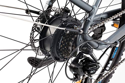 Moma Bikes Bicicleta Eléctrica Urbana EBIKE-28 Pro, Shimano 7vel, frenos hidráulicos, batería Integrada Litio 48V 13Ah (624Wh)