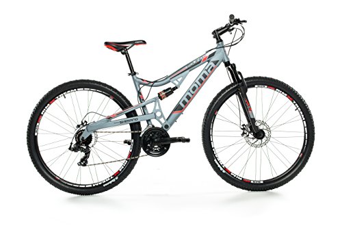 Moma bikes, Bicicletta Mountainbike 29" MTB SHIMANO, alluminio, doppio disco e doppia sospensione