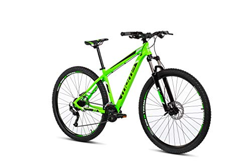 Moma Bikes Mtb29 Peak M Bicicleta de Montaña, Frenos de Disco hidraulicos, 27V, Unisex Adulto, Verde
