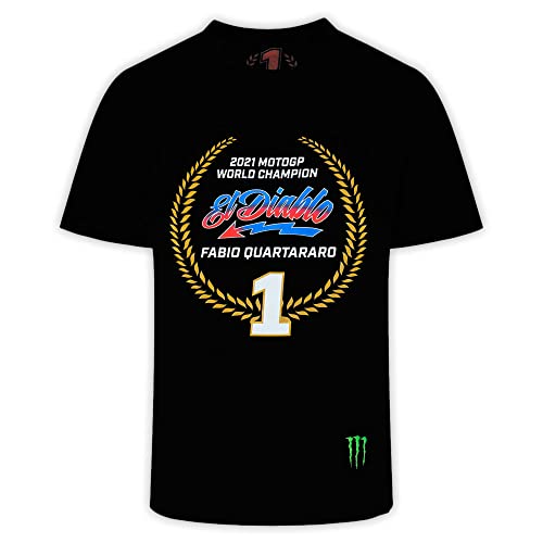 Monster Yamaha Factory Racing Camiseta Fabio Quartararo Campeón del Mundo MotoGP 2021 L