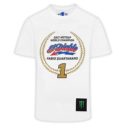 Monster Yamaha Factory Racing Camiseta Fabio Quartararo Campeón del Mundo MotoGP 2021 XL