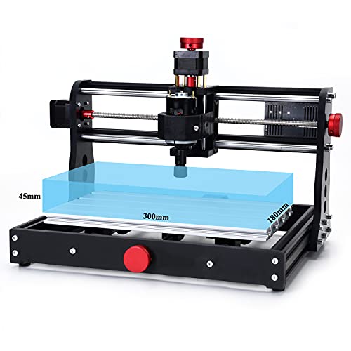 Mostics 2 IN 1 CNC 3018 Pro Fresadoras con módulo láser 5,5W Grabador del, CNC Grabador láser Máquina de grabado CNC Máquina de grabado láser CNC de talla CNC router De la máquina