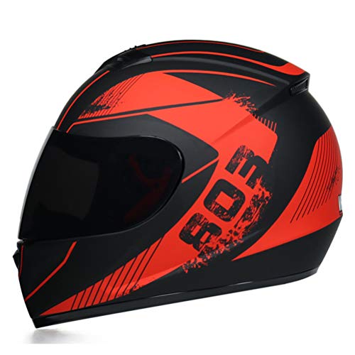 Motesen Casco integral Bicicleta E Visor doble Casco de motocicleta Casco de seguridad Racing Off-Road Casco de moto Cascos modulares abatibles Aprobado por el DOT