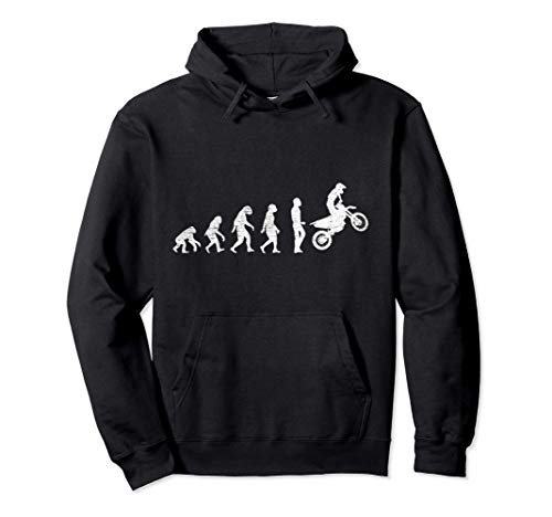 Motociclista Regalo Evolución Del Motocross Bicicleta Sudadera con Capucha