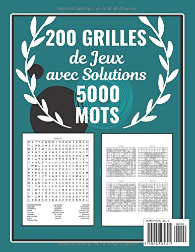 Mots Cachés: Mots Mêlés Adultes - Gros Caractères | Cahier Grand format avec 200 Jeux & 5000 Mots - Livre n1 | Occupation Adulte : Idée cadeau pour personnes âgées