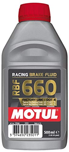 Motul 847205 RBF 660 Factory Line Dot-4 100 Percent Synthetic Racing Brake Fluid - 500 ml by Motul