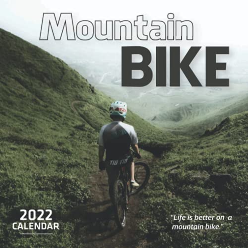 Mountain Bike 2022 Calendar: Mini Calendar 2022 with Large Grid for Note - To do list, Gorgeous 7x7'' Small Calendar, Non-Glossy Paper