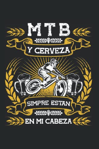 Mountain Bike Mtb Jarras Cerveza - Bicicleta Montaña Cuaderno De Notas: Formato A5 I 110 Páginas I Regalo Como Diario Planificador O Agenda