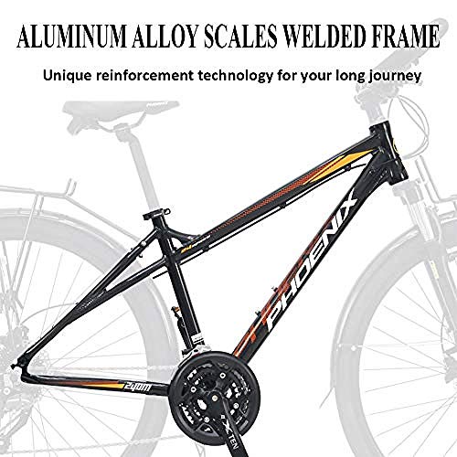 Mountain Bikes 27 Speed ​​Road Bike Hombres Mujeres 700C Ruedas Bicicleta de Carretera Cuadro de Aluminio Bicicleta de cercanías Carretera o Camino de Tierra Touring Hombres s Negro-Hombres Gris