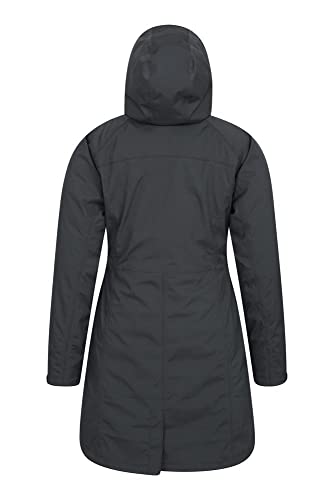 Mountain Warehouse Chaqueta Larga de Invierno 3 en 1 para Mujer de Alaskan Negro Jet 54