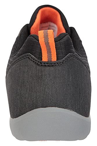 Mountain Warehouse Zapatos para Hombre Phantom II - Parte Superior de Ante Vacuno, Forro de Malla, Transpirable, protección de talón y Puntera - para Caminar, Senderismo Gris Oscuro 45