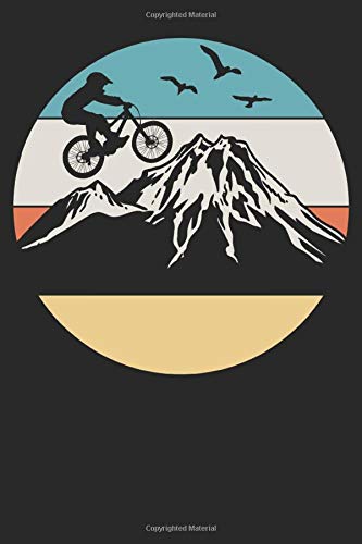 Mountainbiking Dirt Bike MTB Notebook: Ruled Journal 120 Pages 6x9