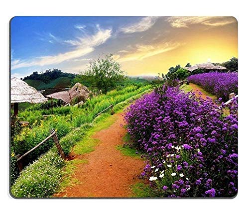 Mouse Pad Gaming Mouse Pad Hermosos paisajes de Flores y montañas PN00X4307