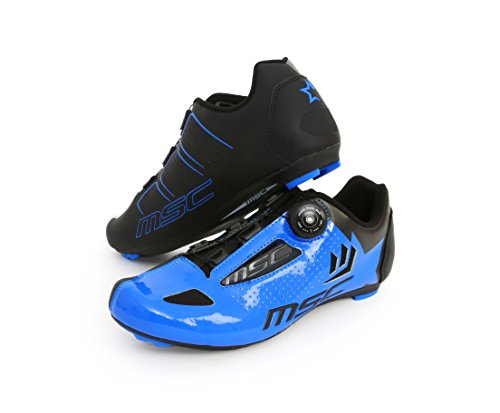 MSC Bikes Aero Road Zapatillas, Unisex Adulto - Azul - EU 44