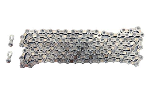 MSC Bikes CHAIN12 Cadena de Bicicleta, Adultos Unisex, Plata, 12 Velocidades, 126 Eslabones
