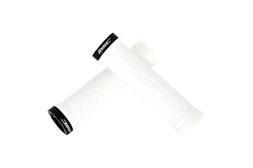 MSC Bikes Grip01 Puños de Bicicleta, Blanco, 130 mm