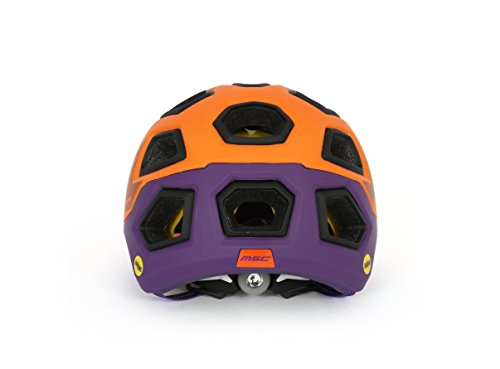 MSC Bikes MIPS Enduro Casco, Naranja/Lila, S/M