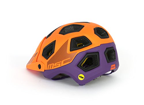 MSC Bikes MIPS Enduro Casco, Naranja/Lila, S/M