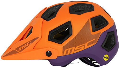 MSC Bikes MIPS Enduro Casco, Naranja/Lila, S/M