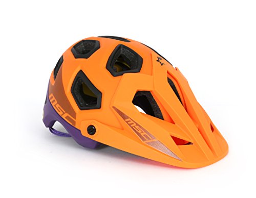 MSC Bikes MIPS Enduro Casco, Naranja/Lila, S/M