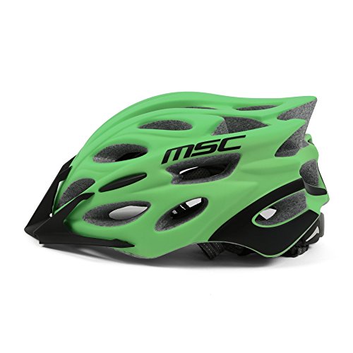 MSC Pro Inmold - Casco, Color Verde/Negro, Talla S/M