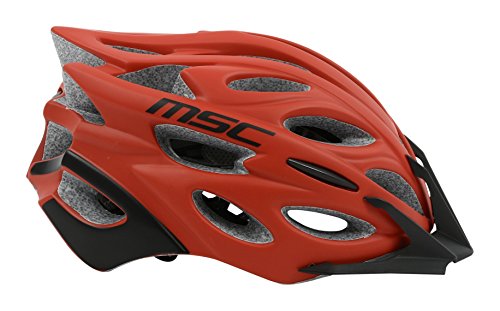 Msc Pro Inmold Casco, Unisex adulto, Rojo (Rojo/Negro), S/M (55/58)