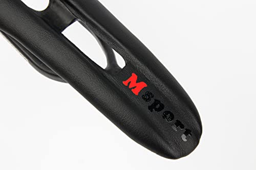 Msport Sillín de bicicleta de fibra de carbono para bicicleta de carretera y MTB muy ligero (negro)