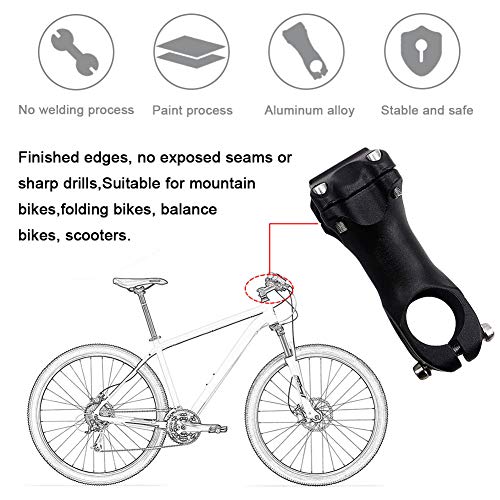 MTB Potencias LLMZ 1 pcs Abrazadera de Manillar para Bicicleta de Montaña Vástago del Manillar de Bicicleta de Montaña Potencia Bicicleta Montaña Potencia Manillar MTB Potencia Bici para Bicicleta Car