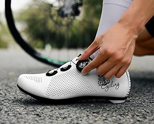 MTB Zapatillas de ciclismo de los hombres Bloqueo automático de la perilla Hebilla de la bicicleta Zapatos de bloqueo de bloqueo automáticos Zapatos de ciclismo MTB Zapatos de ciclo Non-Lock Zapatos S