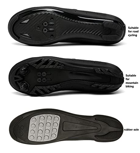 MTB Zapatillas de ciclismo de los hombres Bloqueo automático de la perilla Hebilla de la bicicleta Zapatos de bloqueo de bloqueo automáticos Zapatos de ciclismo MTB Zapatos de ciclo Non-Lock Zapatos S