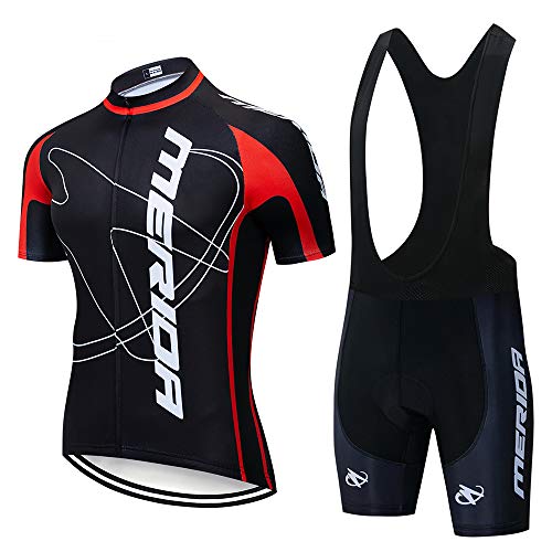 MTBHW Equipacion Ciclismo Hombre Ropa Ciclista y Pantalones Cortos Conjunto Ciclismo Verano