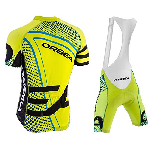 MTBHW Traje Ciclismo Hombre Maillot Ciclismo y Culotte Ciclismo con 3D Gel Pad para Verano Deportes al Aire Libre Ciclo Bicicleta