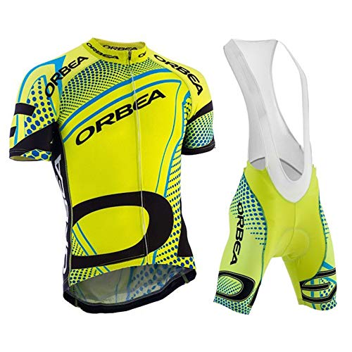 MTBHW Traje Ciclismo Hombre Maillot Ciclismo y Culotte Ciclismo con 3D Gel Pad para Verano Deportes al Aire Libre Ciclo Bicicleta